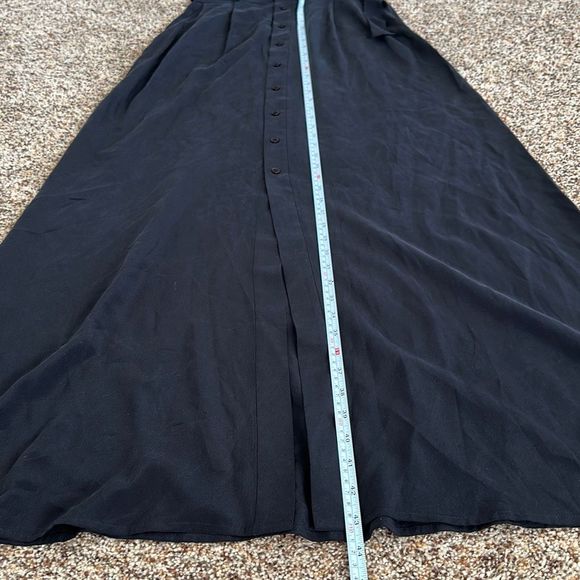 L’Agence Bendetta Silk Maxi Skirt in Black Size S - Picture 9 of 12